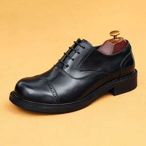 Men's Leather Shoes 2026 New <b>Style</b> Formal Casual Oxford Shoes with English Embroidery and Big <b>Head</b> Design - Product Image 6