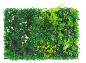 Panneau mural végétal autoportant 8 pieds pour plantes grimpantes, finition verte, avec 40 pots décoratifs <span class=keywords><strong>en</strong></span> forme de spirale, couleur champagne - Économique - Product Image 2