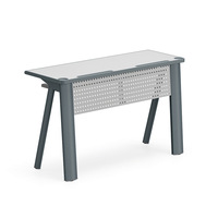 Chaises de bureau mobiles universelles à roulettes, table de formation moderne et minimaliste en PVC pliable, plateau haute densité, vente en gros sur place