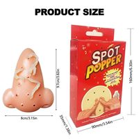 Nouveauté Kit d'outils anti-stress amusant pour éclater les boutons, jouet réaliste pour faire éclater l'acné du nez, farce d'Halloween, pour presser les excréments et les boutons