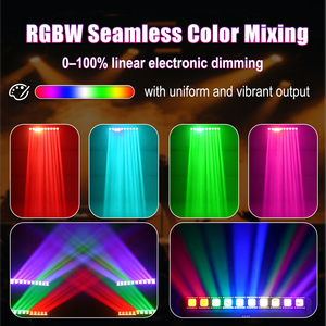 Offerta Speciale: Barra <span class=keywords><strong>Luminosa</strong></span> a Testa Mobile 10x12W con Effetto Wash, Beam e Anello Luminoso con Halo, DMX512 Pixel RGBW 4in1 LED <span class=keywords><strong>per</strong></span> DJ, Club, Bar, Discoteca, Feste e Matrimoni - Product Image 3