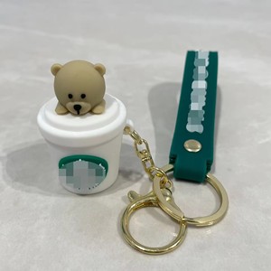 Porte-clés de <span class=keywords><strong>voiture</strong></span> en PVC léger avec impression numérique, motif ours de dessin animé 3D personnalisé, collection G&F Fashion, vente en gros, best-seller - Product Image 5