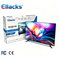 TV Pintar HDTV 4K 2K Tanpa Bingkai 32/40/50 Inci Android/Google WebOS LED LCD 120/60Hz WiFi Streaming Rumah Gaming