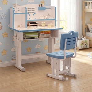 Nuovo Design Moderno Set <span class=keywords><strong>Scrivania</strong></span> e Sedia con Libreria, Piano in Legno Regolabile in Altezza per Soggiorno, Arredamento Domestico - Product Image 6