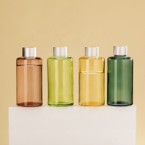 <span class=keywords><strong>200ml</strong></span> đầy màu sắc trang trí nhà kính tròn khuếch tán chai với mây thanh bạc vít nắp cho sậy khuếch tán hương thơm sử dụng - Product Image 2