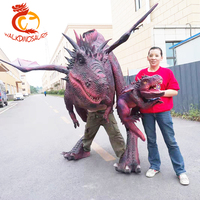 Adventure Park Carnival Parade Attrayant Réaliste Animatronic Dragon Costume à Vendre
