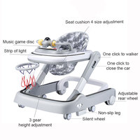 Ventes directes d'usine de haute qualité trotteur pour bébé 3-en-1 avec éclairage musical trotteur pour jouets, chariot, chaise de salle à manger marcheur pour enfants au meilleur prix