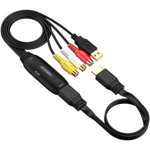 ตัวแปลงสัญญาณภาพจาก RCA ตัวเมีย 3 ช่อง <span class=keywords><strong>เป็น</strong></span> HDTV รองรับความละเอียด 1080p 60hz สายแปลง <span class=keywords><strong>USB</strong></span> <span class=keywords><strong>AV</strong></span> <span class=keywords><strong>เป็น</strong></span> HD แบบเสียบใช้งานได้ทันที - Product Image 1