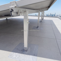 Système de montage solaire pour toit plat en acier inoxydable 304 et aluminium 6005-T5 avec supports inclinables réglables, garantie 12 ans