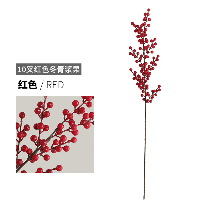 10 forks red berries