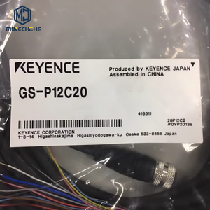 สวิตช์ประตูนิรภัยขนาดเล็ก KEYENCE GS-P12C20 ซีรีส์ GS-M ชนิดขั้วต่อ M12 สายมาตรฐาน ชนิดฟังก์ชันสูง (12 พิน) 20 ม. - Product Image 1