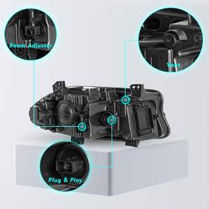 Linke Seite Rechte Seite 68294430AG Halogens chein werfer für Dodge Charger 2015 2016 2017 2018 2019 2020 2021 2022 2023 2024 2025 - Product Image 4