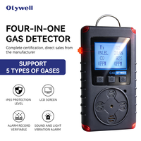 Detector Industrial Portátil de Respuesta Rápida, Analizador de Múltiples Gases de Grado Laboratorio, Monitor de Gases 4 en 1 para Servicios de Bomberos y Espacios Confinados