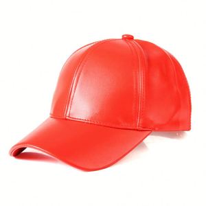 Casquette de baseball vintage à profil bas 6 panneaux en cuir PU réglable pour homme, personnalisable avec logo, idéale pour le sport et l'extérieur - Product Image 6