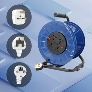 Extensión de carrete de cable de <span class=keywords><strong>5</strong></span> <span class=keywords><strong>metros</strong></span> para electrodomésticos IEC hembra a BS macho tipo de extremo fabricado por nombre - Product Image 4