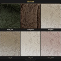 Cortinas de Lujo con Textura Pesada, 100% Opacas, de Chenilla Jacquard, con Rosas en Relieve, Certificadas OEKO-TEX y GRS, Fabricante OEM