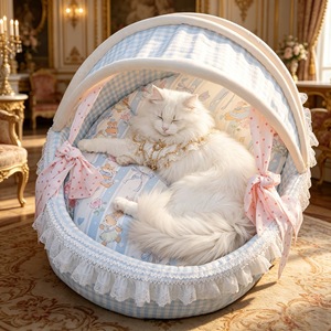 Golden Pet Pet <b>Bed</b> Blue Pink S45x35cm M55x42cm L65x50cm Double-Sided Cartoon Enclosed <b>Dog</b> Cat <b>Bed</b> Ice Silk Summer Cooling - Product Image 3