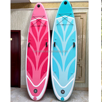 Personnalisation professionnelle équipement de jeu d'eau surf rose SUP ISUP planche de surf gonflable Stand up Paddle Board