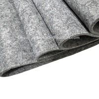 Rouleau de feutre industriel non-tissé aiguilleté en polyester gris 2mm 3mm 5mm, imperméable, pour tapis, vente en gros du fabricant