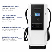 Borne de recharge rapide DC pour véhicules électriques Wanbo-567 120 kW à double pistolet, CCS2, OCPP 1.6, certifiée CE