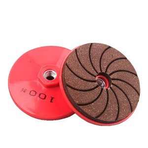 Disque de chanfreinage et de polissage monobloc en métal pour marbre et quartz, pour meuleuse d'angle - Product Image 1