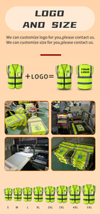 เสื้อกั๊กสะท้อนแสงความปลอดภัยแบบมองเห็นได้ชัดเจน ผลิตจากโรงงาน ราคาประหยัด พร้อมช่องสะท้อนแสง - Product Image 4