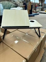 Petit bureau pliable pour ordinateur portable, réglable en hauteur pour lit, idéal pour étudiants en dortoir
