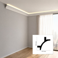 Plinthe flexible en PS RongKe, prix usine, OEM, plinthe en polystyrène pliable pour murs et sols courbes