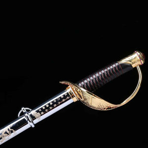 Cuchillo de comando de levantamiento de bandera de Tiananmen, soldado militar, espada, etiqueta, espadas sin bordes, artículos decorativos para colección - Product Image 6