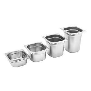 Bandeja de Almacenamiento de Alimentos para Catering de Restaurante Buffet, Estilo Europeo, Tamaños Completos, Contenedor de Acero Inoxidable Gastronorm GN - Product Image 3