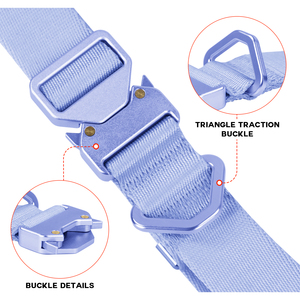 <span class=keywords><strong>Collar</strong></span> de perro de nailon sólido ajustable con dólar para mascotas ligero y resistente para caminar al aire libre con hebilla de aleación de aluminio de liberación rápida - Product Image 4