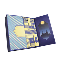 Boîte cadeau multi-compartiments sur le thème du Ramadan, impression personnalisée de la marque, pour les scénarios de cadeaux de fêtes du Moyen-Orient
