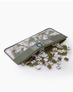 Nuovo Design Set <span class=keywords><strong>di</strong></span> Tessere Mahjong American Drake Verde Oliva, Pieghevole e Portatile, Gioco <span class=keywords><strong>da</strong></span> <span class=keywords><strong>Tavolo</strong></span> in Acrilico per Viaggi e Intrattenimento - Product Image 6