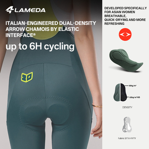 <span class=keywords><strong>Pantaloni</strong></span> da Ciclismo Invernali Antivento da <span class=keywords><strong>Donna</strong></span> con Bretelle, Vita Alta, Termici in Pile, Abbigliamento da Ciclismo con Imbottitura in Gel 3D - Product Image 3