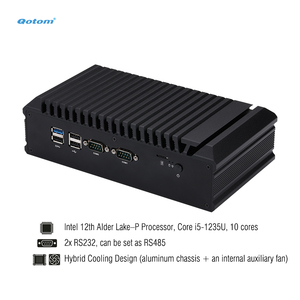 Mini PC industriel Barebone Q31251X/ Q31251C, processeur Core I5-1235U de 12e génération, 4 écrans, 6 ports COM, double LAN 2.5G, DDR4, NVME, sans ventilateur, boîtier en aluminium - Product Image 3