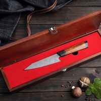 Couteau utilitaire de chef de cuisine damas en acier damas de haute qualité personnalisé
