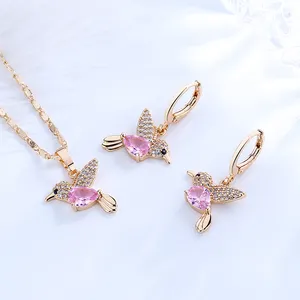 Luxury Little Bird Gold Jewelry Set Wedding Jewellery Designs Jewelry Sets Women Earrings From Wholesale Suppliers