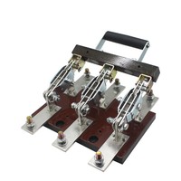 Sectionneur à couteaux HD11-600/38 de type ouvert, tripolaire, unipolaire, 600A, en cuivre-laiton, pour déconnexion triphasée à trois fils