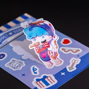 Hojas de Pegatinas Personalizadas con Dibujos Animados, Resistentes al Agua, Impresión al por Mayor, Pegatinas Decorativas de Vinilo con Diseños de Anime - Product Image 4