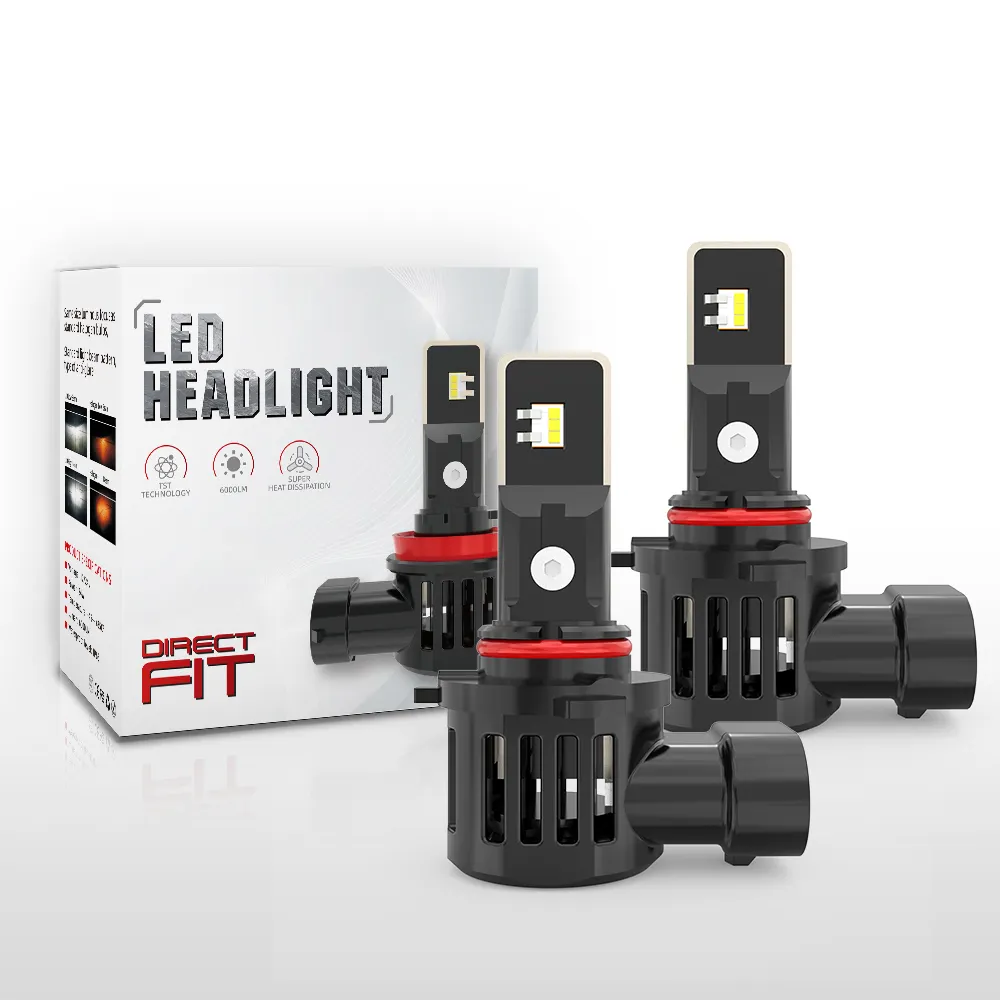 Mini V22 TST Lâmpadas LED para faróis de carro e caminhão, com 5540 chips 6000LM, compatível com faróis de carro e caminhão, 9005 9006 HB3 HB4 H7 H11 H1 H3