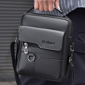 Bolso Bandolera de Cuero Genuino para Viajes de Negocios, Maletín para Computadora Portátil, Bolso de Trabajo Oficial para Hombre - Product Image 5