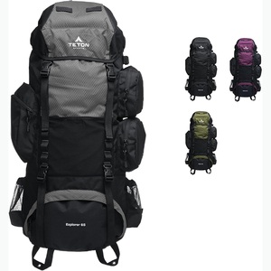 Mochila de Senderismo Ligera de 70L con Cierre de Cremallera, Resistente al Agua, para Escalada, Camping, Viajes, Mochila de Día, Muestra Gratis - Product Image 3