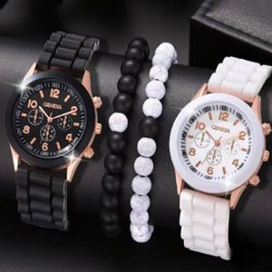 INS Hot Sale Men's Sports <b>Watch</b> <b>Set</b>, Fashion Casual Wristwatch Combo Gift Box, Quartz <b>Watch</b> Bundle for Holiday Gift - Product Image 2