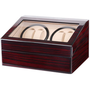 <span class=keywords><strong>Boîte</strong></span> de rangement pour montres de luxe en bois de santal avec peinture piano, 4+6 emplacements, <span class=keywords><strong>boîte</strong></span> <span class=keywords><strong>à</strong></span> remontoir de montres de voyage pour homme - Product Image 2
