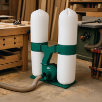 Promotion : Collecteur de poussière pour le travail du bois, séparateur de poussière à double baril pour scie à table et machines à bois
