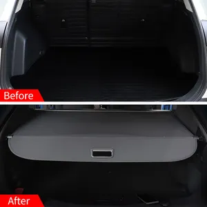 For Ford Mustang Bronco Trunk Cargo Cover For Car Back Retractable Black Waterproof Trunk Cargo Cover