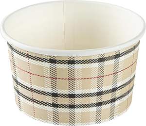 Everyday <b>Paper</b> Snack <b>Bowls</b> with Blue Wave Print Disposable Snack <b>Bowls</b> 12 Ounces - Product Image 1