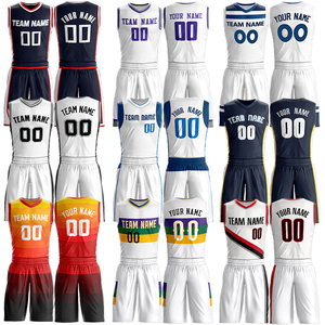 Abbigliamento Sportivo da Basket <span class=keywords><strong>Retro</strong></span> Personalizzato per Squadre e Club, Traspirante, Stampato, 100% Poliestere, Senza Maniche - Product Image 1