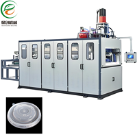 Machine de thermoformage automatique à haute productivité pour la fabrication de couvercles de gobelets jetables en plastique PP/PET, en promotion, à bon prix en Chine