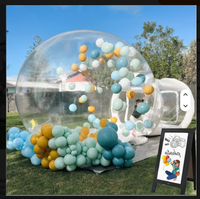 Ventes d'usine, dômes gonflables transparents en PVC imperméables pour enfants, tentes à bulles, châteaux gonflables pour fêtes